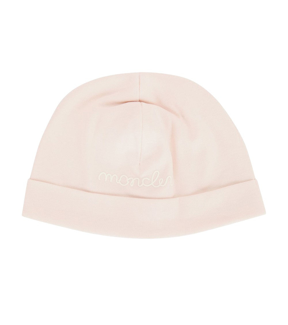 2-piece Light Pink Logo Romper/Hat Set (Babies) 3