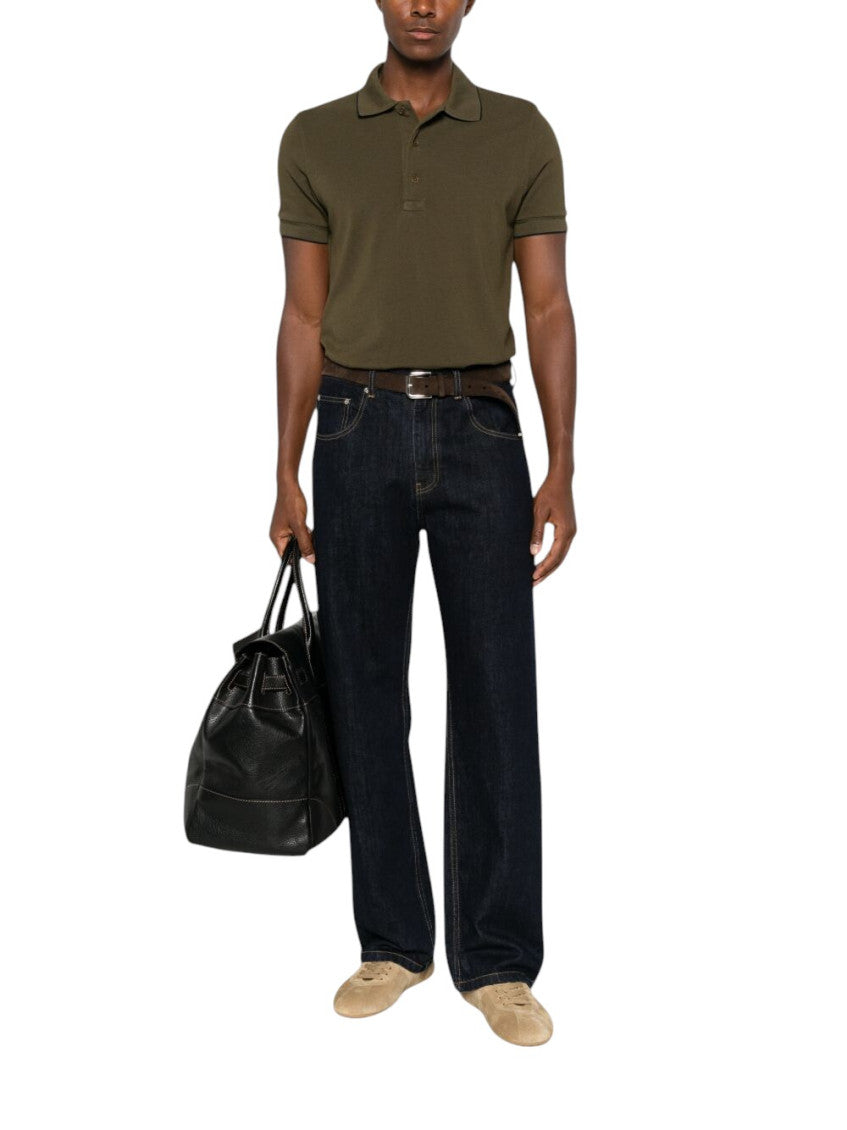 Green Shirt Collar Polo 1