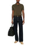 Green Shirt Collar Polo 1