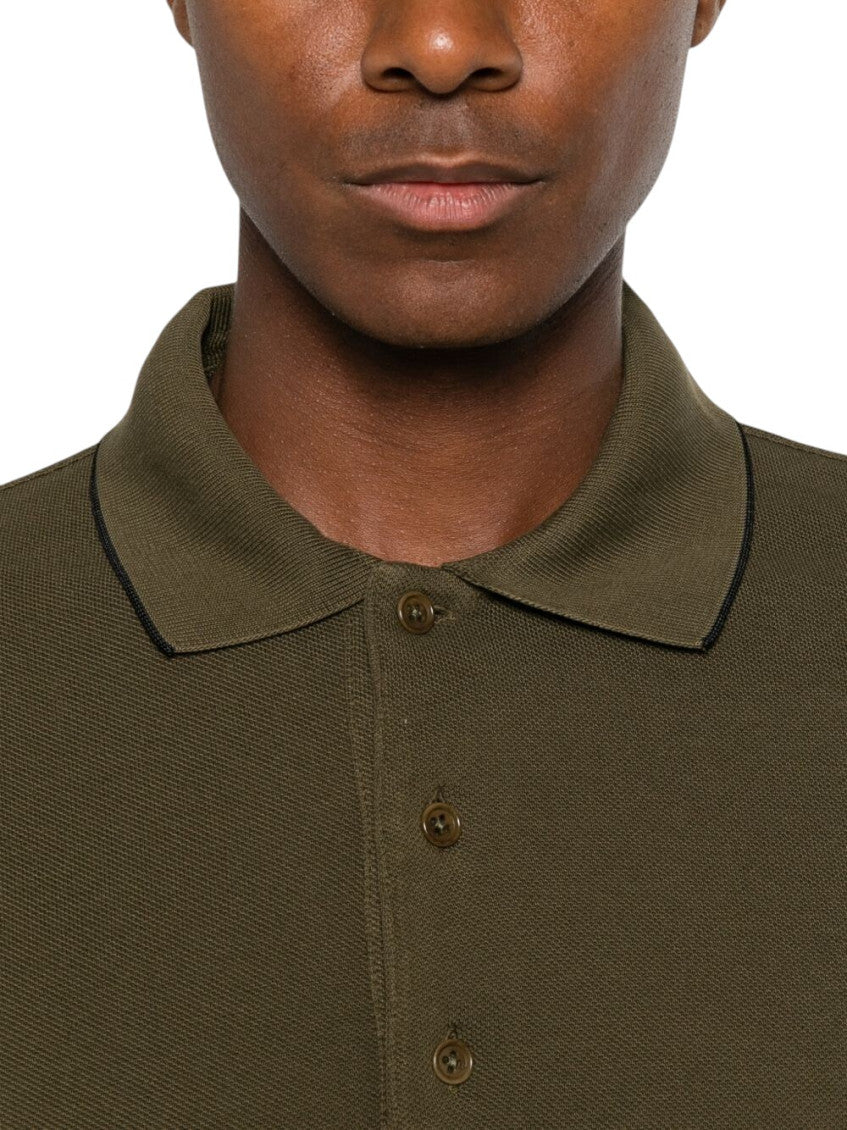 Green Shirt Collar Polo 4
