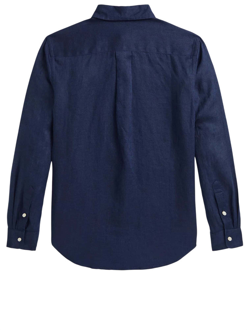 Boys Navy Blue Logo Shirt 2