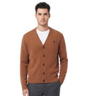 Brown V Neck Cardigan 1