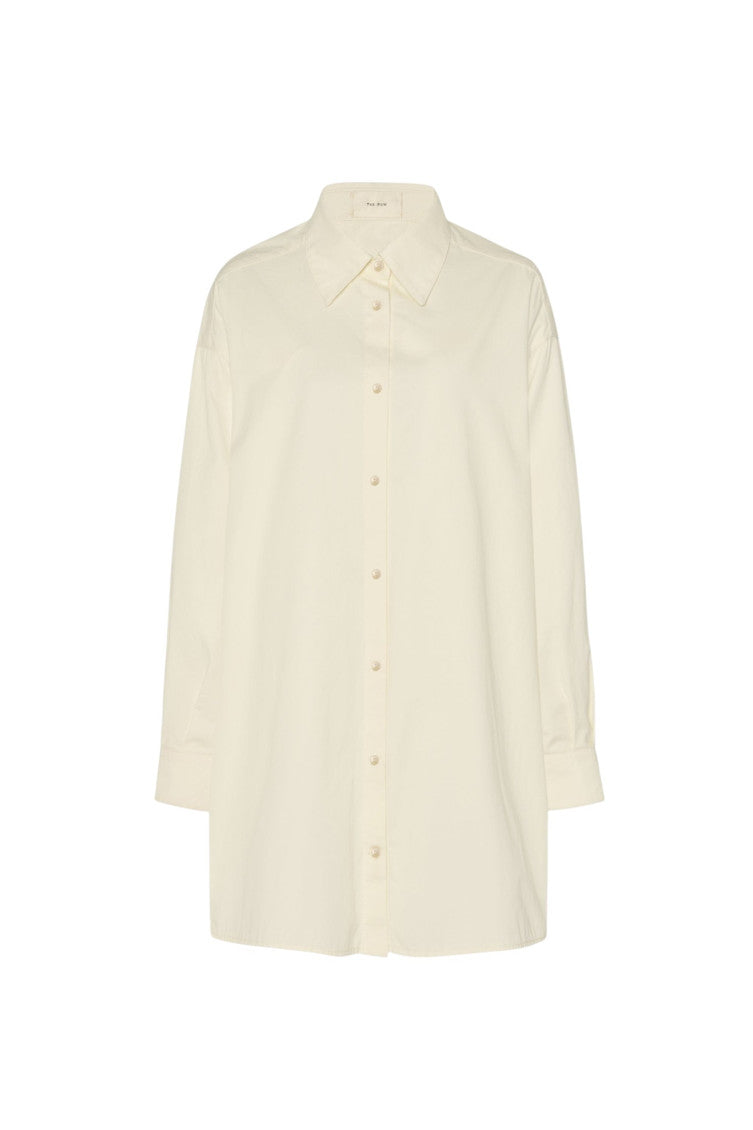 Off White Relaxed Solid Shirt 1