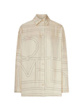 Beige Regular Logo Shirt 1