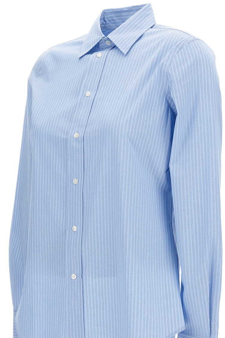 Sky Blue Slim Stripes Shirt 3