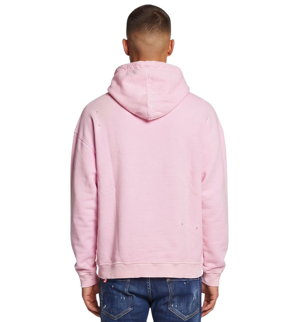 Pink Relaxed Logo Hoodie 2