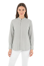 Grey Oversized Stripes Shirt 1
