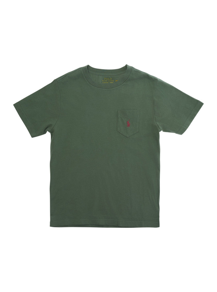 Boys Green Cotton T-Shirt 1