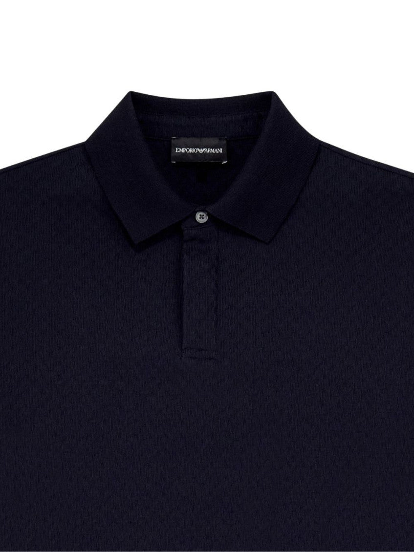 Navy Blue Shirt Collar Polo 3