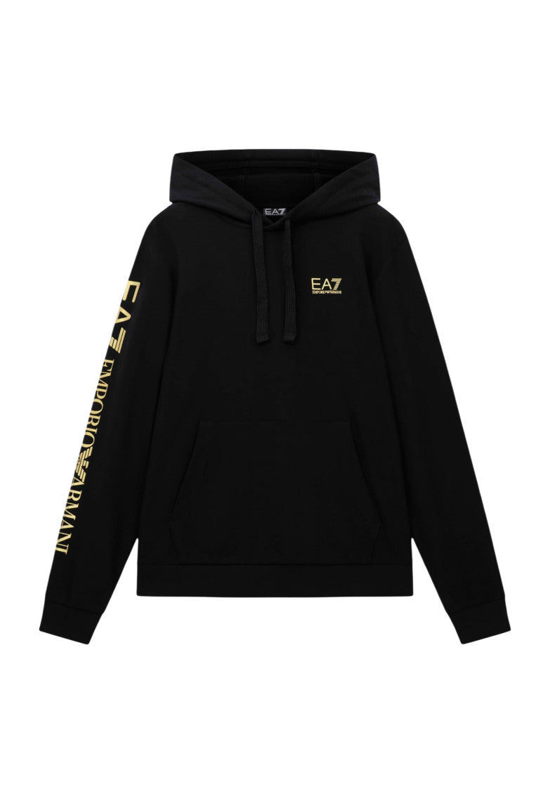 Black Regular Logo Hoodie 1