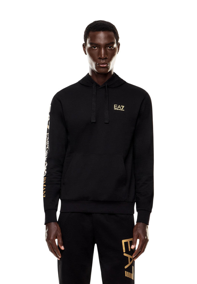 Black Regular Logo Hoodie 2