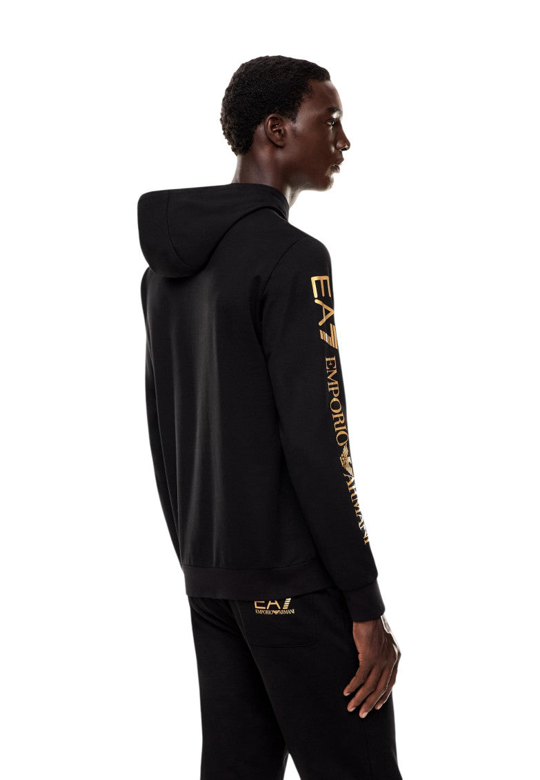Black Regular Logo Hoodie 3
