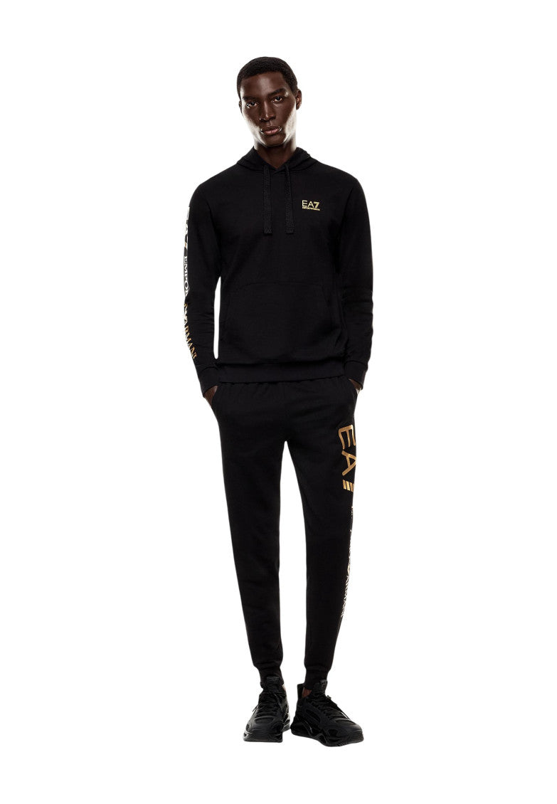 Black Regular Logo Hoodie 5