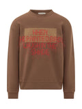 Brown Crew Neck Sweatshirt 1