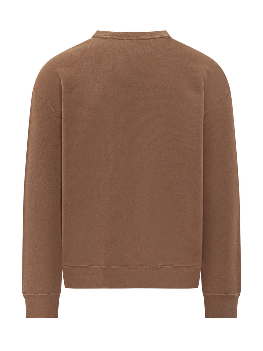 Brown Crew Neck Sweatshirt 2