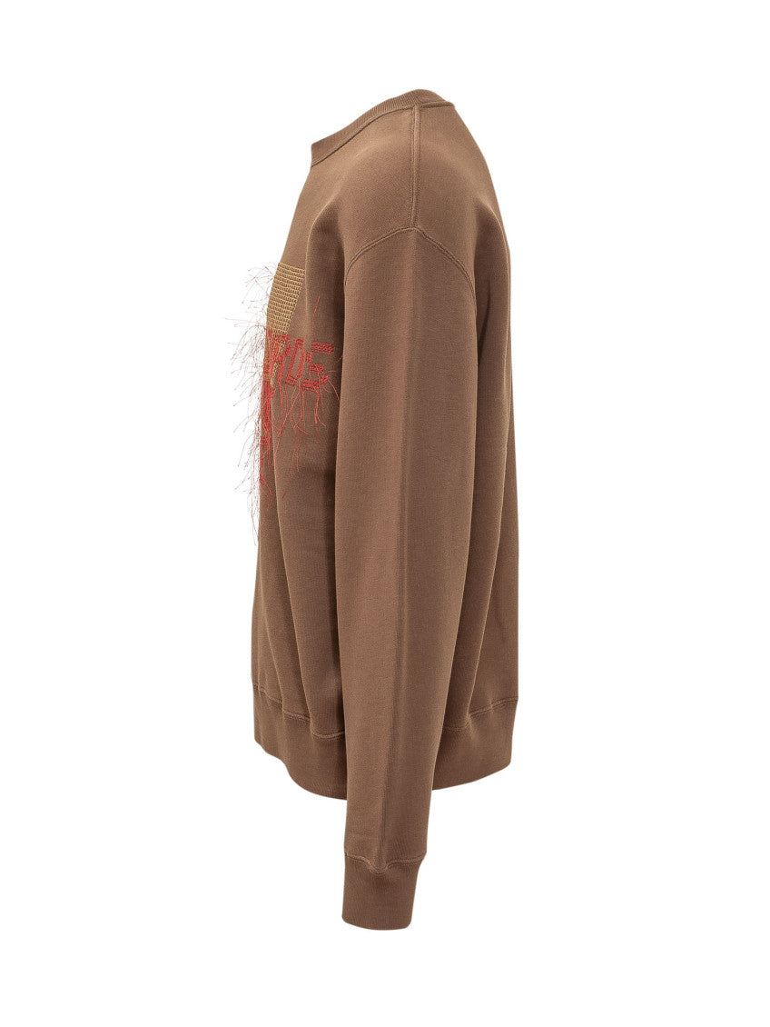 Brown Crew Neck Sweatshirt 3