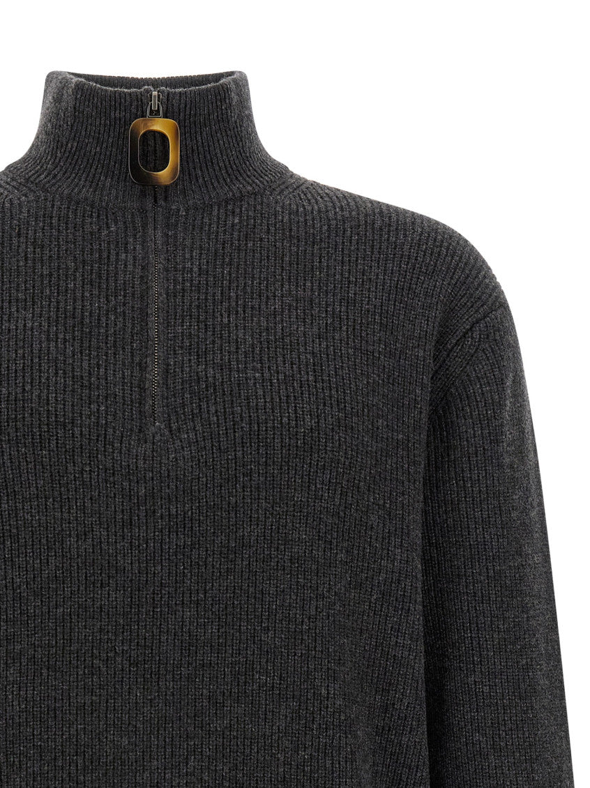 Grey Half Zip Sweater 3