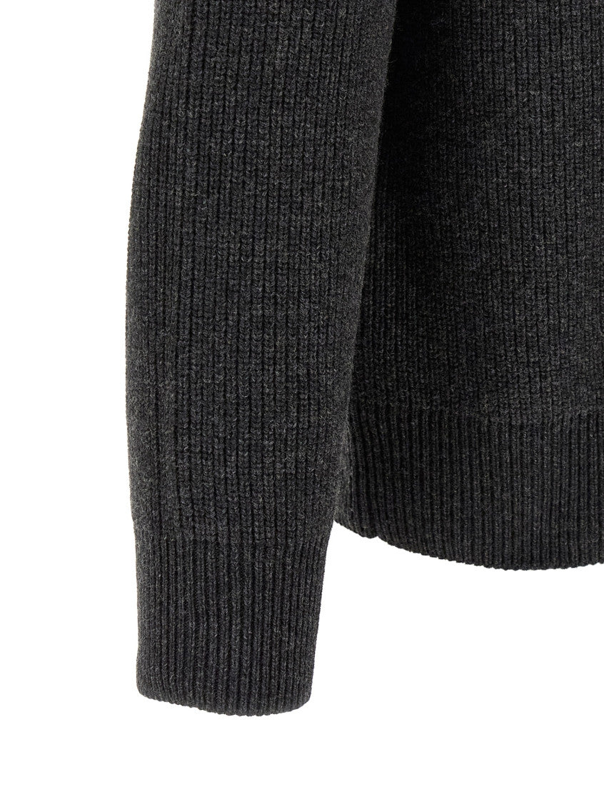 Grey Half Zip Sweater 4