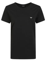 Black Single-Pack Logo Crew Neck T-Shirt 1