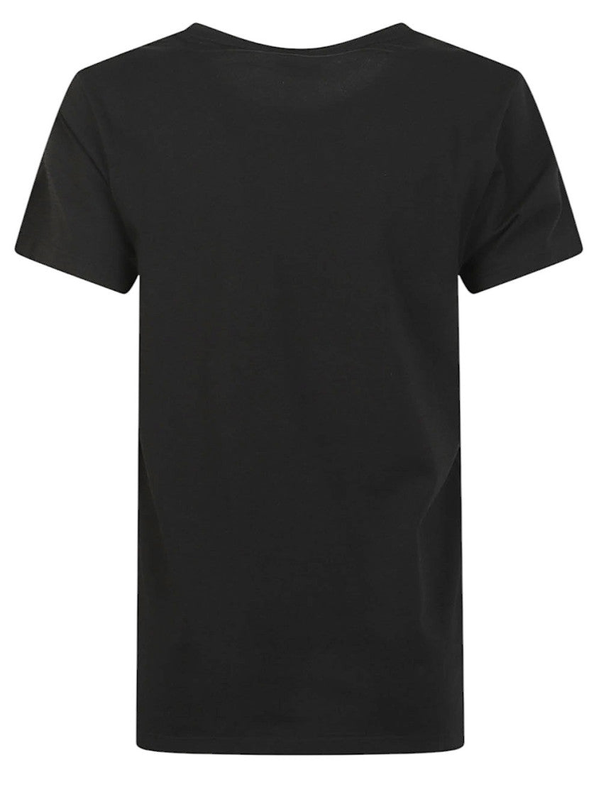 Black Single-Pack Logo Crew Neck T-Shirt 2