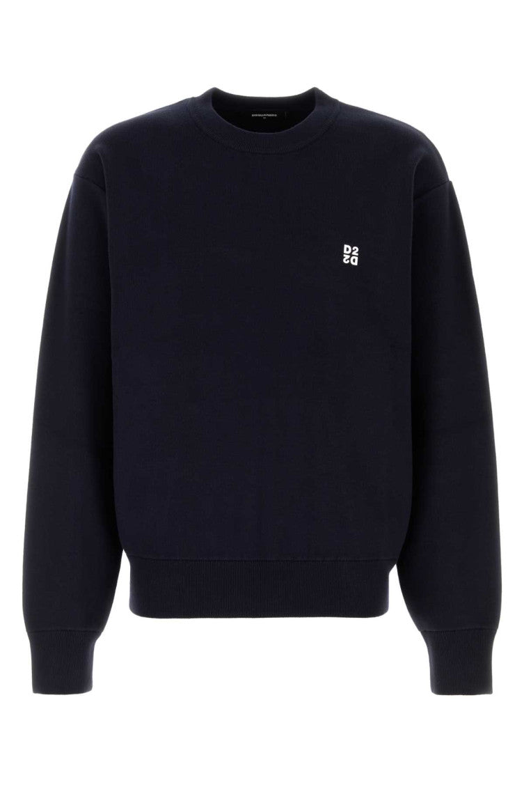 Blue Crew Neck Sweater 1
