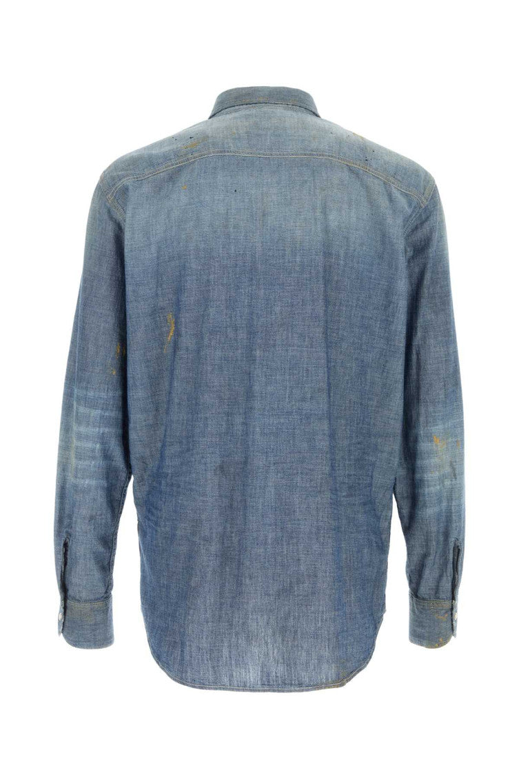 Blue Relaxed Denim Shirt 2