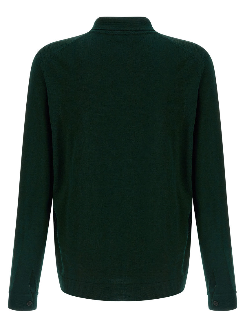 Green Wool Cardigan 2