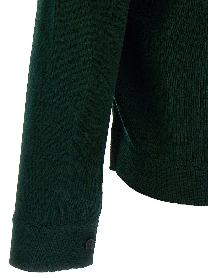 Green Wool Cardigan 4