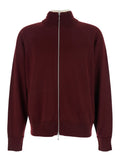 Bordeaux Zip Up Cardigan 1