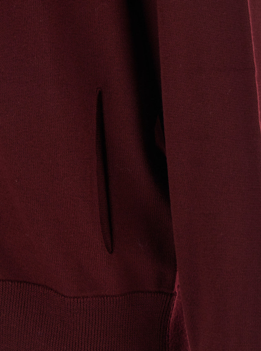 Bordeaux Zip Up Cardigan 3