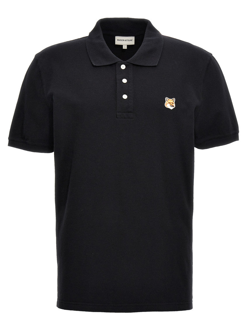 Black 'Fox Head' polo shirt 1