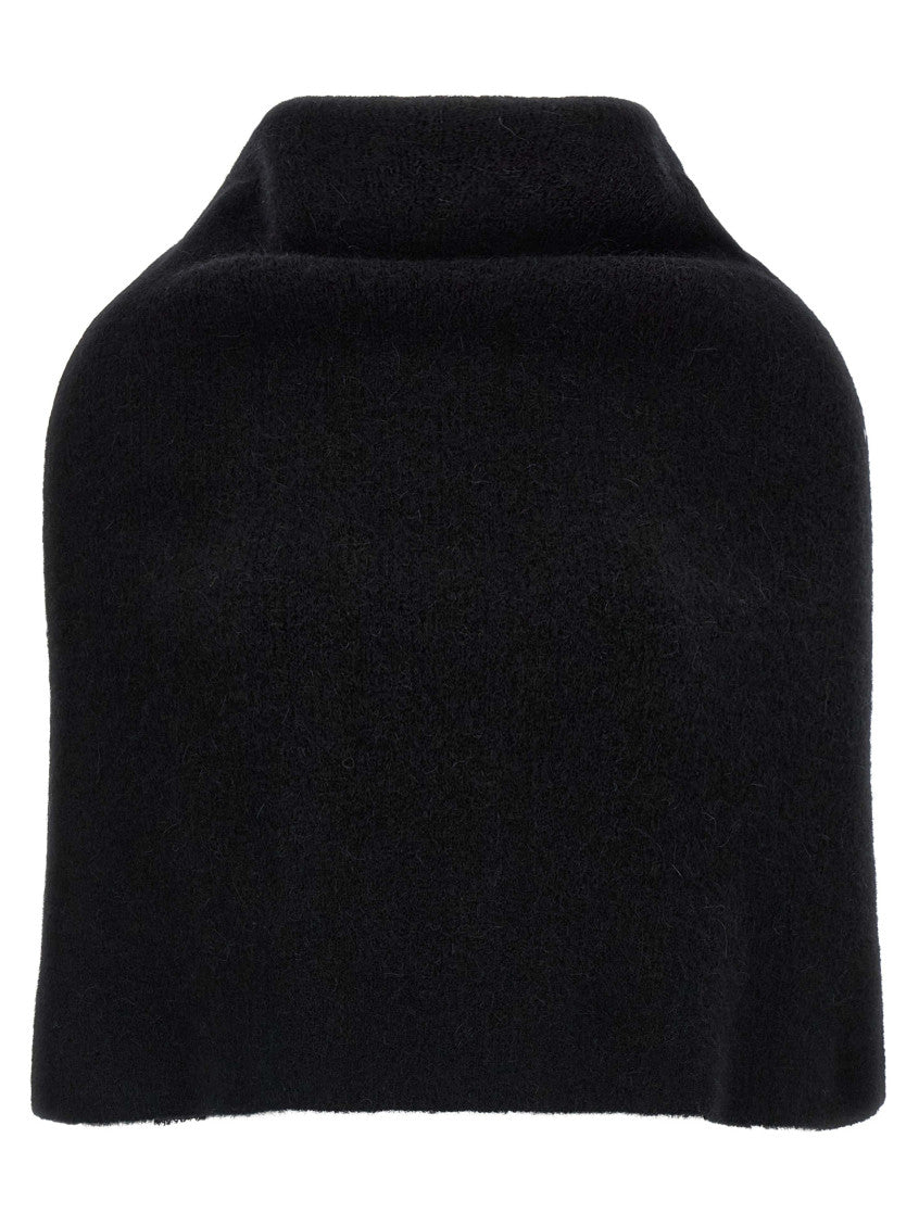 Black 'Cowl' cape 1