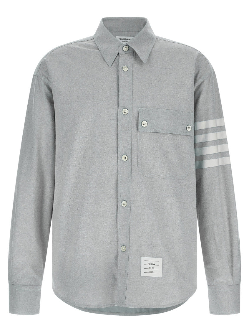 Grey '4BAR' flannel shirt 1