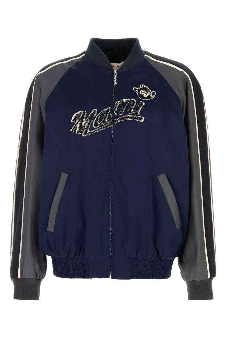 Navy Blue Logo Jacket 1
