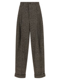 Brown Prince of Wales Wool pants 1
