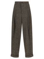Brown Prince of Wales Wool pants 1