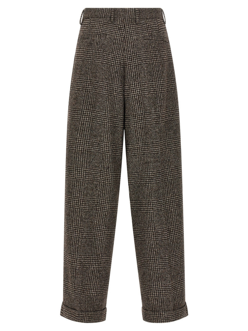 Brown Prince of Wales Wool pants 2