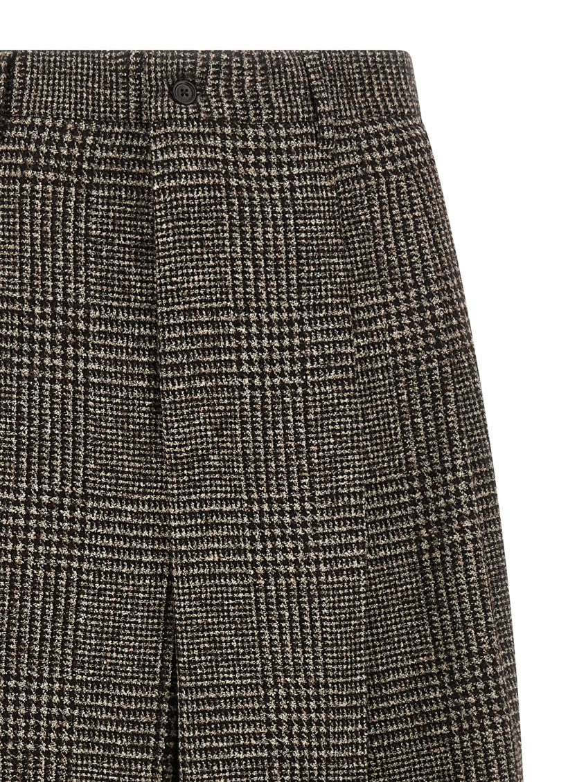 Brown Prince of Wales Wool pants 3