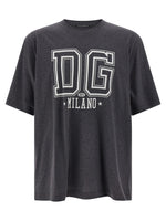 Grey Flocked print T-shirt 1