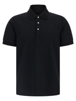 Black 'Zucca Piquet' polo shirt 1