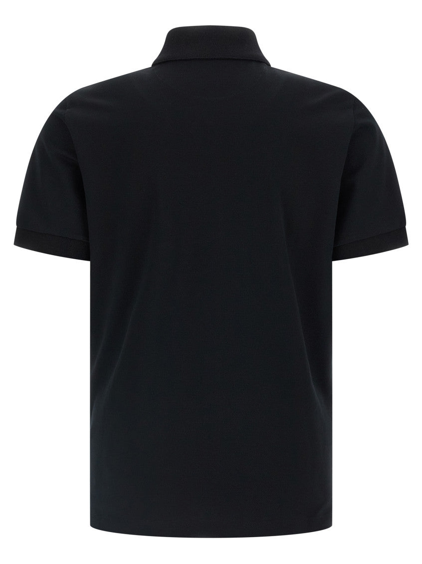Black 'Zucca Piquet' polo shirt 2