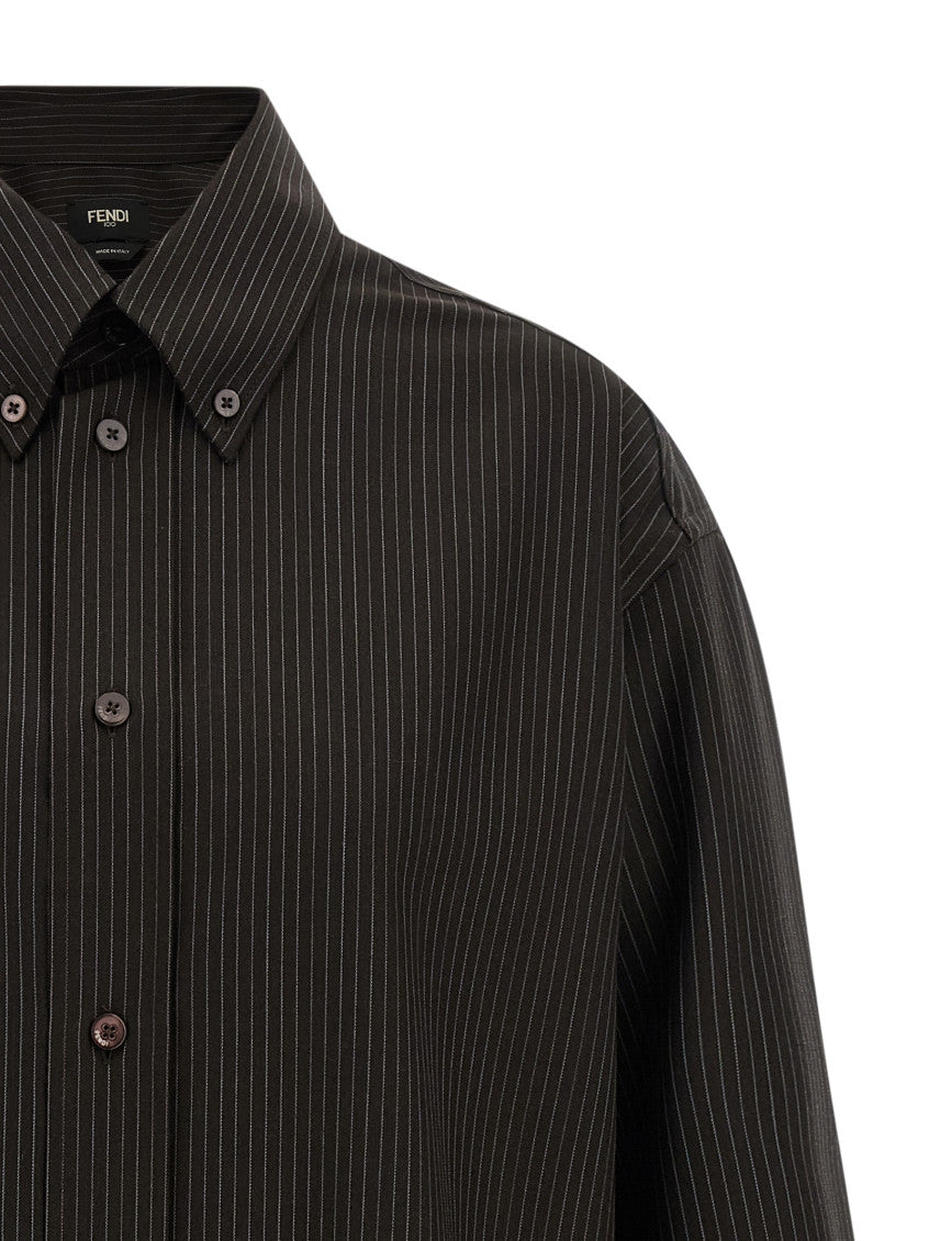 Brown Wool and lace shirt 3