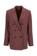 Light Pink Peaked Lapel Blazer 1
