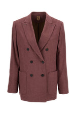 Light Pink Peaked Lapel Blazer 1