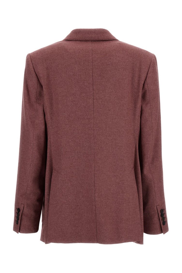 Light Pink Peaked Lapel Blazer 2