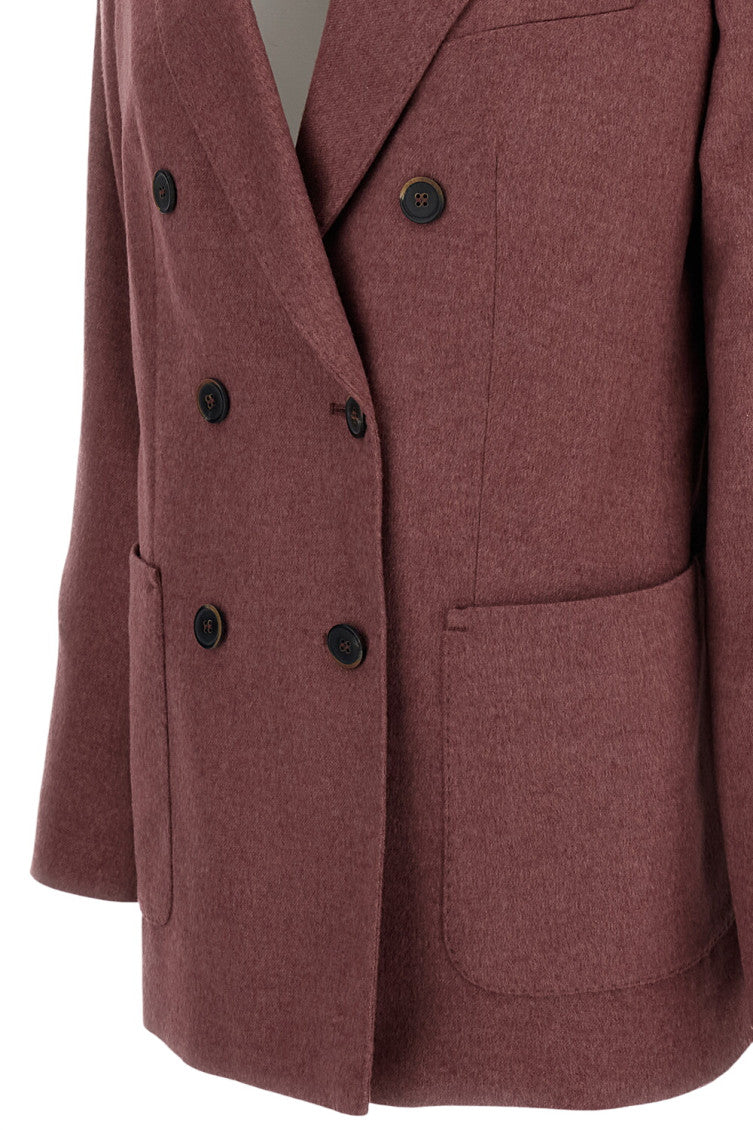 Light Pink Peaked Lapel Blazer 3