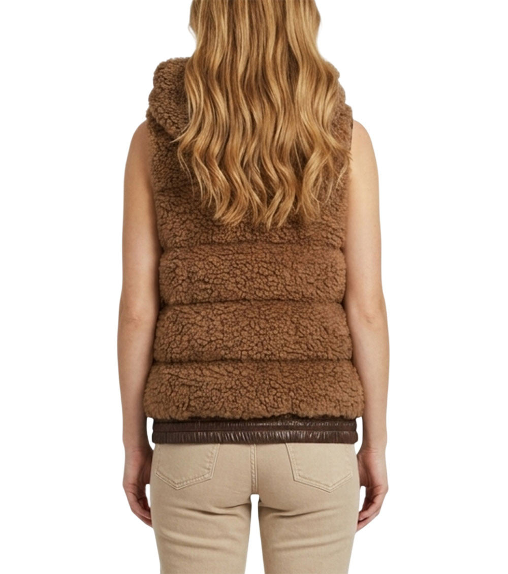 Brown Textured Hood Jacket 2
