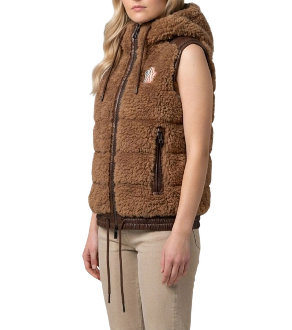 Brown Textured Hood Jacket 3