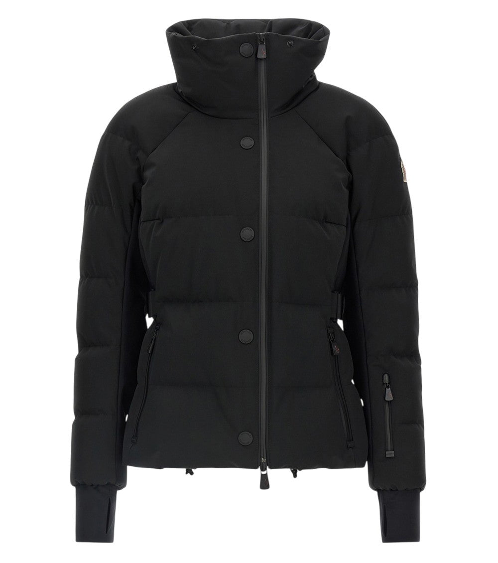 Black Quilted Turtle Neck Jacket 1