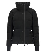 Black Quilted Turtle Neck Jacket 1